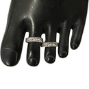925 Sterling Silver Oxidized Toe-rings - Design