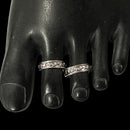 925 Sterling Silver Oxidized Toe-rings - Design