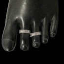 925 Sterling Silver Oxidized Toe-rings - Design