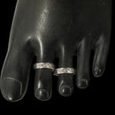 925 Sterling Silver Oxidized Toe-rings - Design