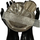 999 Pure Silver 7.0 Inch Light Weight Western Plate Anna Prasanam Small Dinner Set - Set