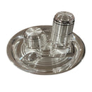 999 Pure Silver 7.0 Inch Light Weight Western Plate Anna Prasanam Small Dinner Set - Set