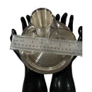 999 Pure Silver 7.0 Inch Light Weight Western Plate Anna Prasanam Small Dinner Set - Set