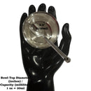 999 Pure Silver Hallmarked 100ml Bowl & Spoon for Kids - 3.0-inch Set