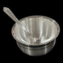 999 Pure Silver Hallmarked 150ml Bowl & Spoon - 3.5-inch Set