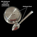 999 Pure Silver Hallmarked 100ml Bowl & Spoon for Kids - 3.0-inch Set