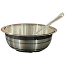 999 Pure Silver Hallmarked 125ml Heavy Bowl & Spoon for Kids / Youth -3.75 inch Set