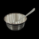 999 Pure Silver Hallmarked 200ml Bowl & Spoon for kids / youth - 3.7-inch Set