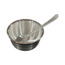 999 Pure Silver Hallmarked 200ml Bowl & Spoon for kids / youth - 3.7-inch Set
