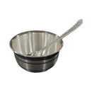 999 Pure Silver Hallmarked 200ml Bowl & Spoon for kids / youth - 3.7-inch Set