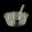 999 Pure Silver 250ml Bowl & Spoon for Kids / Teens - 4.0-inch Set