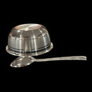 999 Pure Silver 250ml Bowl & Spoon for Kids / Teens - 4.0-inch Set