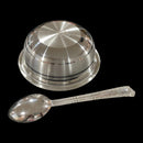 999 Pure Silver 200ml Hallmarked Bowl & Spoon for Youth / Adults -4.0 inch Set