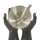 999 Pure Silver Hallmarked 400ml Heavy Bowl & Spoon Set - 5.0-inch Set