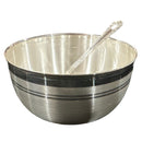 999 Pure Silver Hallmarked 400ml Heavy Bowl & Spoon Set - 5.0-inch Set