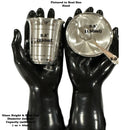 999 Pure Silver Hallmarked 250ml Glass, 150ml Bowl & Spoon Set -3.5 inch Set