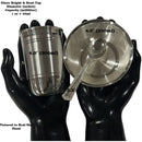 999 Pure Silver 300ml Glass, 250ml Bowl & Spoon - 4.0-inch Set