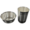 999 Pure Silver 300ml Glass & 250ml Bowl - 4.0-inch Set