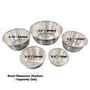 999 Pure Silver Hallmarked 400ml Glass, 250ml Bowl & Spoon for Youth /Adults -4.0 inch Set