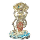 999 Pure Silver Lord Vishnu (Satya Narayana) – 3.0-Inch-Tall Statue / Murti (Figurine