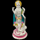 999 Pure Silver Lord Vishnu (Satya Narayana) – 4.0-Inch-Tall Statue / Murti (Figurine