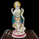 999 Pure Silver Lord Vishnu (Satya Narayana) – 4.0-Inch-Tall Statue / Murti (Figurine