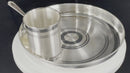 999 Pure Silver 7.0 Inch Hallmarked Lightweight Indian Thali Anna Prasanam Small Dinner Set  - Set
