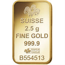 2.5 gram Gold Bar - PAMP Suisse Lady Fortuna Veriscan®