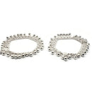 700 Silver Kids Traditional Bell Anklet - Style