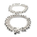 700 Silver Kids Traditional Bell Anklet - Style