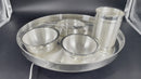 999 Pure Silver 12.0 Inch Hallmarked Lightweight Indian Thali Dinner Set - Set