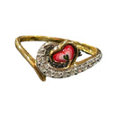 750 Eighteen Karat (18 KT) White Cubic Zirconia Ring- Style