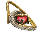 750 Eighteen Karat (18 KT) White Cubic Zirconia Ring- Style