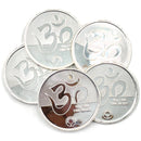999 Pure Silver Ganesha Lakshmi / Laxmi 10 Gram Meena Coins (Pack of 5 Coins)