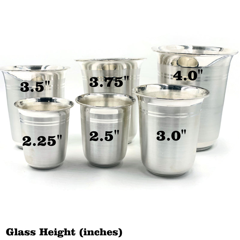 999 Pure Silver Hallmarked Glass - Style