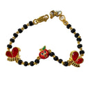 916 Twenty Two Karat (22K) Gold Black Beads Kids 5.0-inch Najariya - Style
