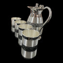 999 Pure Silver Hallmarked 1200ml Water Pitcher & 350ml Four Tumbler Set