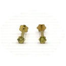 750 Eighteen Karat (18 KT) 2mm Colored Cubic Zirconia 18 Gauge Nose Stud / Ear Studs - Style
