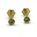 750 Eighteen Karat (18 KT) 2mm Colored Cubic Zirconia 18 Gauge Nose Stud / Ear Studs - Style