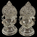 925 Sterling Silver Hallmarked 15ml Capacity Lakshmi / Kamakshi Deepak (Diya) Pair