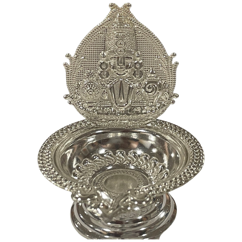 925 Sterling Silver Hallmarked Handcrafted Tirupathi Balaji Deepak (Diya)