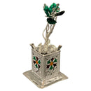 925 Sterling Silver Hallmarked Tulsi Mata / Holy Basil Plant