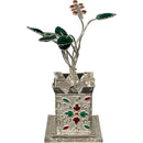 925 Sterling Silver Hallmarked Tulsi Mata / Holy Basil Plant