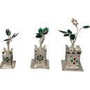 925 Sterling Silver Hallmarked Tulsi Mata / Holy Basil Plant