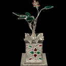 925 Sterling Silver Hallmarked Tulsi Mata / Holy Basil Plant