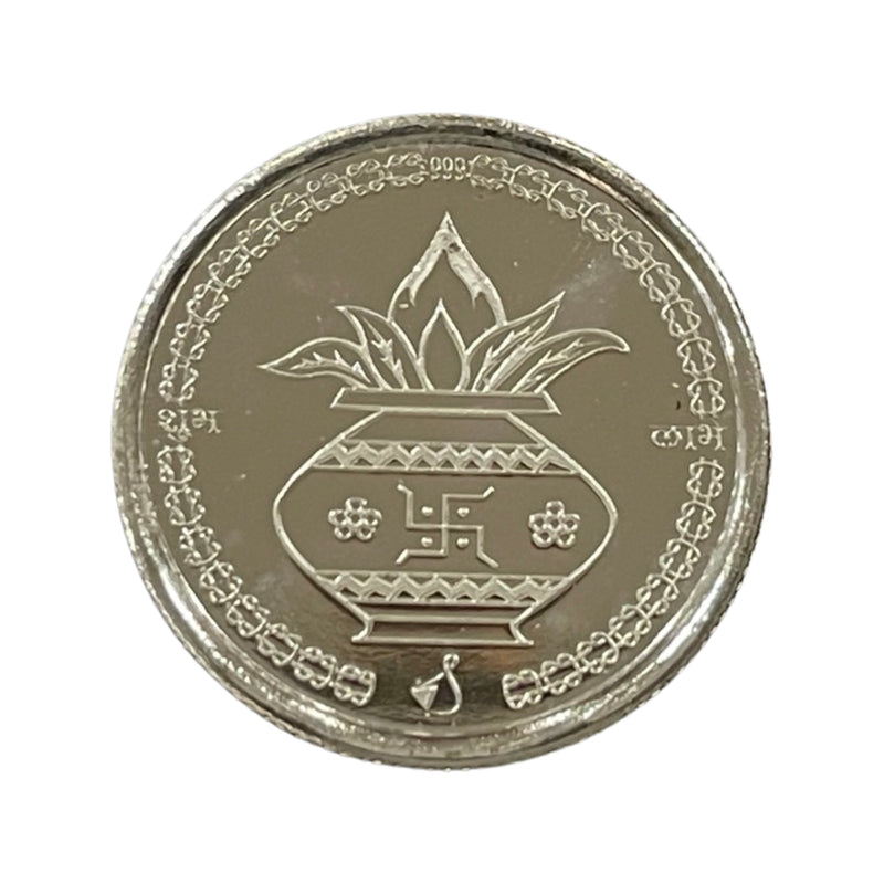 999 Pure Silver House Warming Ganesha 5 Gram Coin