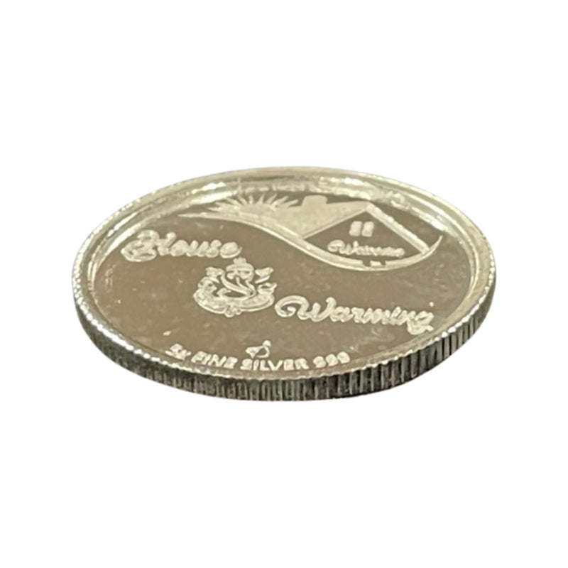 999 Pure Silver House Warming Ganesha 5 Gram Coin