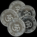 999 Pure Silver Ganesha Lakshmi / Laxmi 5 Gram Coins (pack of 5 Coins)-Figurine