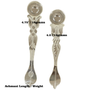 925 Sterling Silver Puja Holy Spoon / Achmani - Style