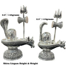 925 Sterling Silver Hallmarked Solid Shiva Lingam idol - Statue / Murti (Figurine